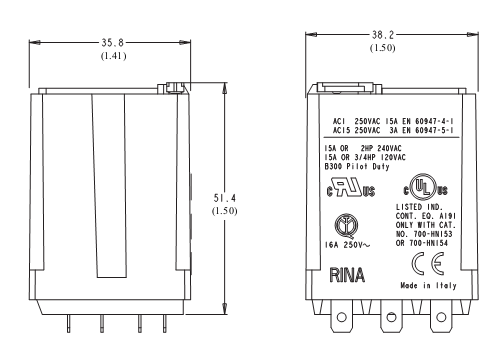 Relay Allen-Bradley 700-HB33A2 Relay Allen-Bradley 700-HB33A2
